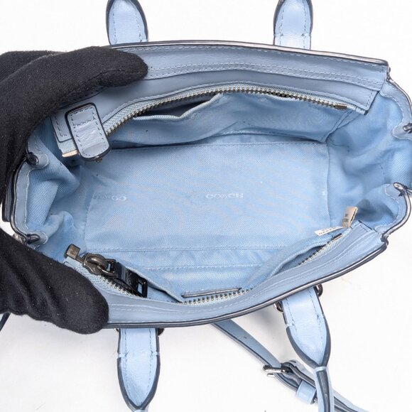COACH Swagger Mini Blue Shoulder Bag Crossbody - Picture 8 of 15